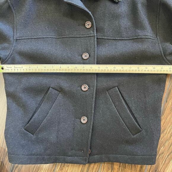 Braeton Small Wool Jacket Sherpa Collar Cuffs Western Mountains Fuzzy Chore Work - Picture 3 of 6